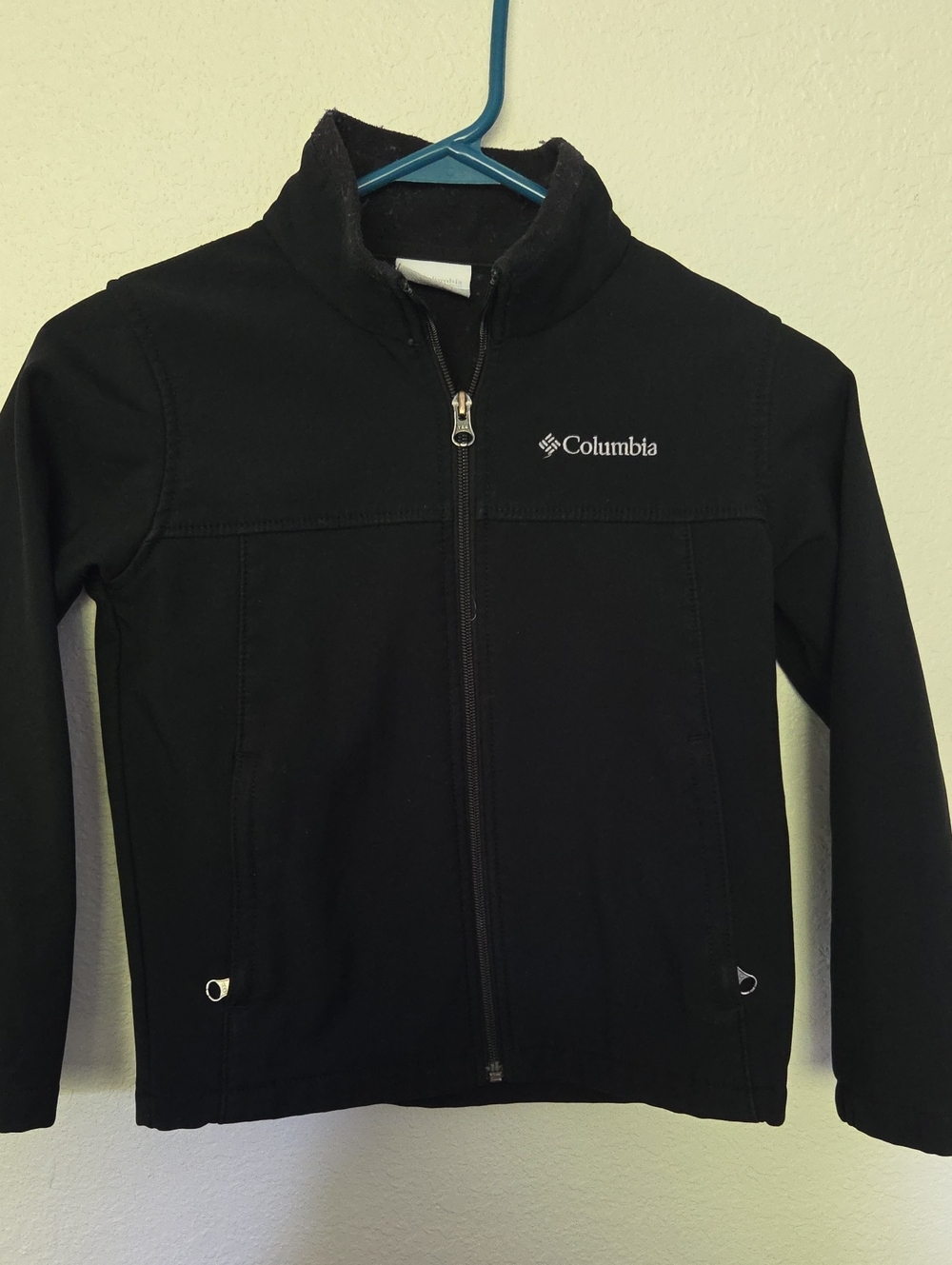 Columbia Kids Black Full-Zip Raincoat